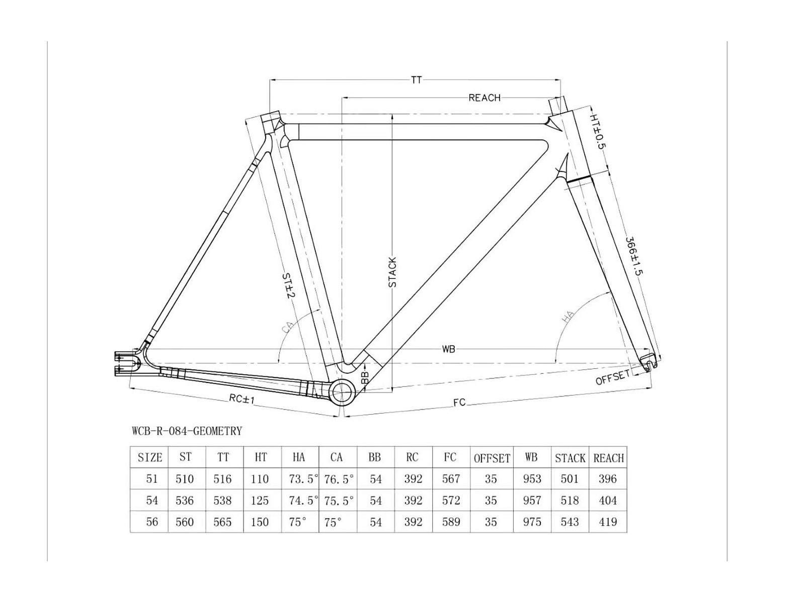 Konemura Apripista frame geometry