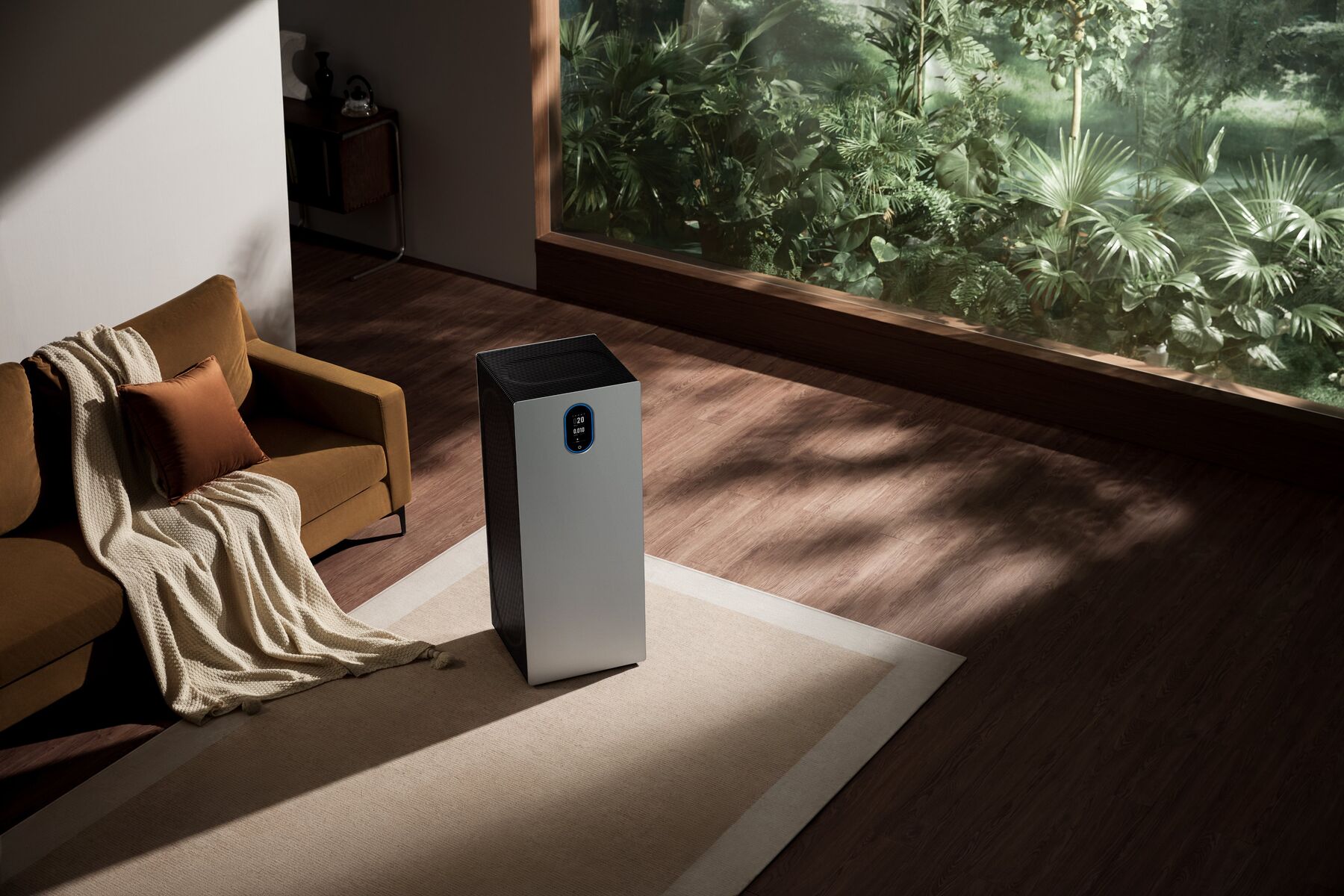 Z90 air purifier in a living room